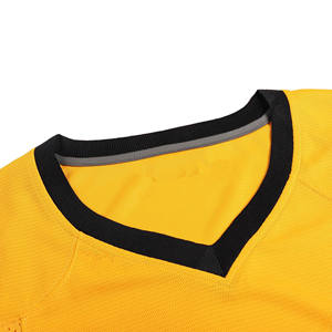 Camisetas de fútbol americano personalizadas con cuello en V, uniformes transpirables de talla grande de alta calidad para adultos, camisetas bordadas con estampado de sublimación - Product Image 3