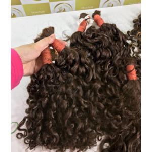 Extensions de Cheveux Humains Bruts Remy Bouclés en vrac Cuticule Alignée Vietnamienne Grand Stock - Product Image 6