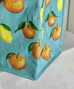 Reusable Insulated Grocery <b>Cooler</b> <b>Bag</b> with Custom Logo for Supermarket Shopping Products and Food Transportation - Product Image 5