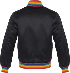 Wholesale Baseball Varsity <b>Jacket</b> Polyester Satin Team School Wear Custom Embroidery Patches Letterman Bomber <b>Jacket</b> Manufacture - Product Image 6