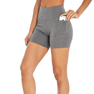 Shorts de sport et de yoga pour femmes, taille haute, très élastiques, imprimés sur mesure, avec tissu respirant et à séchage rapide pour la gym et le cyclisme - Product Image 5