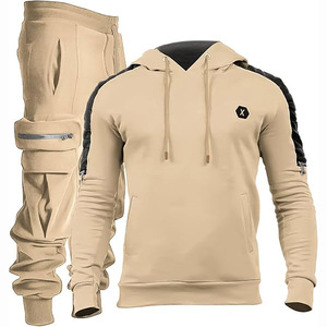 Ensembles de survêtements d'hiver pour hommes, vêtements de jogging, 100% coton, légers, respirants, écologiques, survêtements de haute qualité - Product Image 2