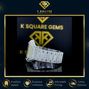 Nuevo Reloj de Diseño de Lujo, Resistente al Agua, Analógico, de Acero Inoxidable, con Cuarzo Automático, Diamante Moissanita, Correa de Zafiro - Product Image 5