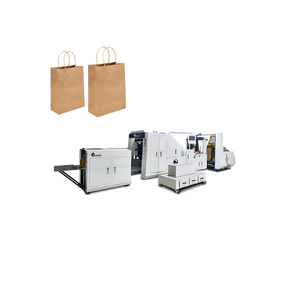 Máquina de fabricación de bolsas de papel de fondo cuadrado completamente automática de alta calidad para bolsa de papel Kraft cuadrada - Product Image 1