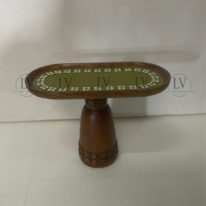 Nouvel article support à gâteau en bois peint à la main Ramadan plateau de service décorations Ramadan 2025 vente en gros du Vietnam - Product Image 3