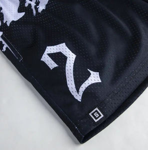 Shorts en maille décontractés de qualité supérieure pour hommes, personnalisables par sublimation, respirants, séchage rapide, prix de gros, pour sports de plein air - Product Image 4