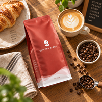 Sacs à café personnalisés AT PACK avec logo |   Sacs d'emballage pour café à fond plat de qualité supérieure pour torréfacteurs, marques de cafés et cafés de spécialité