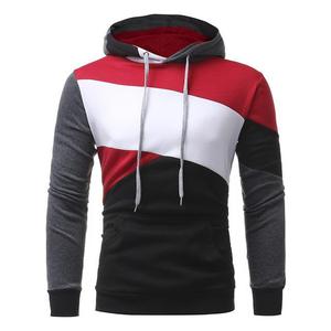 Sweats à capuche pour hommes, streetwear printemps, uni, poche, tissu jersey en mélange de polyester et de coton 180GSM, logo personnalisé, faible MOQ, livraison rapide, usine OEM - Product Image 2