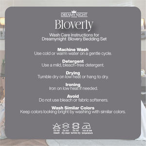 Juego de Sábanas Bloverly Estampadas de Fibra Vegetal Natural de 860 Hilos, Tamaño Queen, Bolsillo Profundo de 30 cm, Modernas, Suaves, Duraderas, No Desechables, para Hotel - Product Image 6