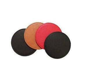 Posavasos de cuero natural para bebidas y posavasos redondos Posavasos de cuero para tazas de té para un precio barato de tamaño personalizado - Product Image 1