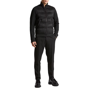 เสื้อโค้ทขนเป็ดยูนิเซ็กส์ไซส์พิเศษสำหรับผู้ชายแจ็คเก็ตทรงพองแนวฮิปฮอปแจ็คเก็ตลำลองสีดำสำหรับฤดูหนาว - Product Image 3