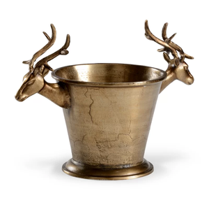 Seau à champagne en aluminium pour boissons et bières Décoration intérieure Bac à vin de fête pour barman ou présentoir de comptoir de mariage Fabriqué en Inde Personnalisé - Product Image 1