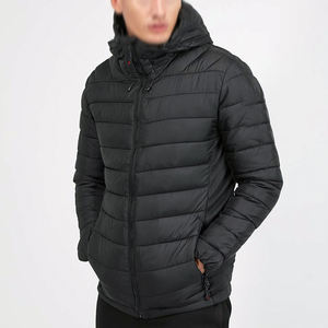Veste matelassée pour homme, prix de gros, vêtements décontractés, col montant, style streetwear, hiver chaud, imperméable, coupe-vent, devant - Product Image 4