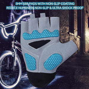 Unisex Cycling Gloves Half-Finger Non-Slip Palm Padded Grips Fingerless Short <b>Mountain</b> Racing Sports Wear for Bicycle Riding - Product Image 4