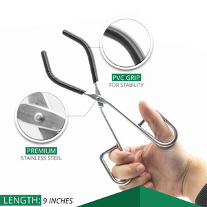 Pinzas para vasos de laboratorio de acero inoxidable de alta calidad para Precisión y durabilidad en aplicaciones científicas - Product Image 5