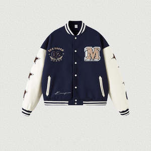 Chaqueta Varsity de Béisbol Estilo Vintage, Impermeable y Resistente al Viento, con Bordado Chenille Personalizado OEM 2026 - Product Image 3
