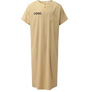 Venta al por mayor de alta calidad Khamis árabe islámico más estilo polar invierno thobe buen precio thobe Omani thobes algodón para hombres - Product Image 5