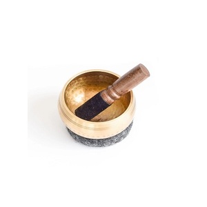 ชามร้องเพลงสไตล์ธิเบตทองเหลืองทรงกลมปรับขนาดได้กำหนดเสียงได้เอง - Product Image 1