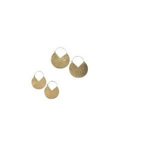 Brass <b>Earring</b> Twined Design Latest Piece Brass <b>Earring</b> Triangle Antique Handmade Polished Solid Brass <b>Earring</b> - Product Image 4