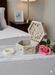 Joyero de anillo de mármol tallado a mano de mármol, buena calidad, solución de almacenamiento de joyas hechas a mano, venta al por mayor, precio asequible - Product Image 4