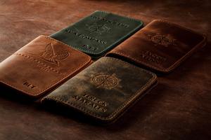 Wholesale Quality <b>Leather</b> <b>Passport</b> <b>Holder</b> Customized for Men Groomsmen Gift PTH-0041B - Product Image 3