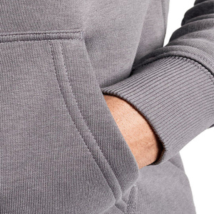 Chándal de entrenamiento polar Tech para hombre, conjunto de dos piezas con capucha para correr en invierno, sudadera con patrón sólido - Product Image 5