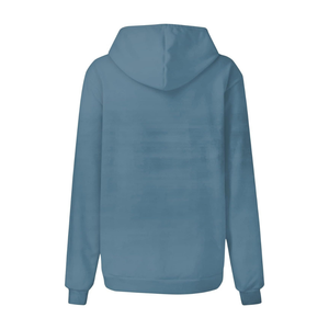 OEM ODM Pullover surdimensionné avec poches kangourou Baggy 100% sweats à capuche respirants en coton personnalisés pour femmes avec épaules tombantes - Product Image 3
