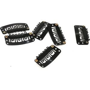 Extensions de cheveux à clips sans couture Remy indiennes en gros, 100% cheveux humains vierges, vague corporelle, double trame, peuvent être permanentées - Product Image 6