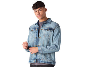 Chaqueta Vaquera de Primera Calidad Fabricada en Fábrica para Hombre, Diseño Personalizado de Alta Calidad, Precios al por Mayor, Chaquetas Vaqueras Ajustadas - Product Image 2