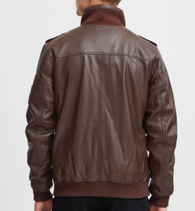 Chaqueta de cuero PU de alta calidad para hombre, chaqueta de cuero transpirable para hombre, ropa de moda de diferentes colores - Product Image 6