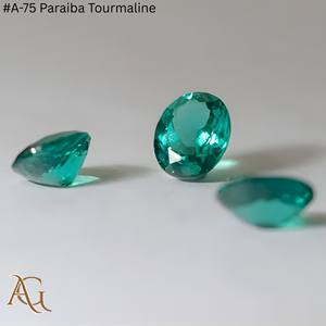 Nano Diamante en Bruto Cultivado en Laboratorio # Turmalina Paraiba de 75 quilates, color azul neón, gema sintética, tallada, simulada, creada en laboratorio, Nanosital - Product Image 3