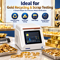 Analyseur de métaux précieux de bureau, analyseur de bijoux en or recyclé, analyseur de métaux précieux XRF, analyseur d'or, d'argent et de platine