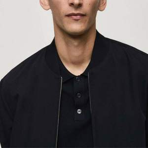 Blousons bomber à fermeture éclair personnalisables, col en V, coton de haute qualité, blouson bomber avec service OEM - Product Image 4