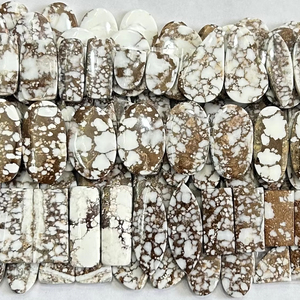 พลอยแม็กเนไซต์ทรงหลังเบี้ยหลายสีทำด้วยมือจากม้าป่าธรรมชาติแท้อัญมณีหลวมเกรด AAA ขนาดที่กำหนดเองได้รับการรับรองจากบุคคลที่สาม - Product Image 1