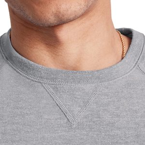 Venta al por mayor sudadera térmica de gran tamaño personalizada para hombres y mujeres Vintage cuello redondo OEM estampado bordado tela polar sólido invierno - Product Image 5