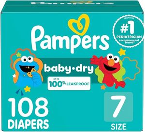 Best-seller Couches pour bébé Pampers-Swaddlers-Taille 1, 198 pièces, Couche jetable ultra absorbante pour bébé - Product Image 3