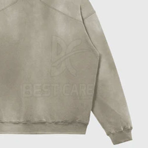 Sudaderas con efecto desgastado para hombre, las más vendidas, para ropa urbana, con diseño de logotipo personalizado, sudaderas con efecto desgastado para hombre, para venta en línea - Product Image 6