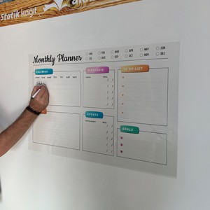 กระดานไวท์บอร์ดแบบแห้งขนาด7นิ้วทำจากไม้แก้วโลหะ - Product Image 4