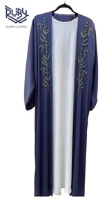 Comprar vestido Abaya de calidad superior con longitud completa tamaño personalizado disponible vestido Abaya de diseño impreso para la venta - Product Image 2