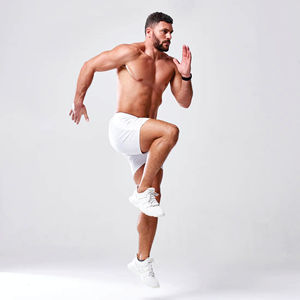 Pantalones Cortos Casuales de Cintura Media para Hombre, Personalizados, Sólidos, Transpirables, de Algodón, para Fitness, Deportes, Moda Urbana - Product Image 5