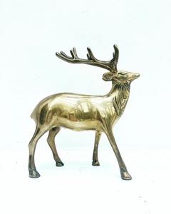 Figura decorativa de animal de aluminio antiguo para hogares elegantes con acento de diseño interior moderno y tradicional - Product Image 6