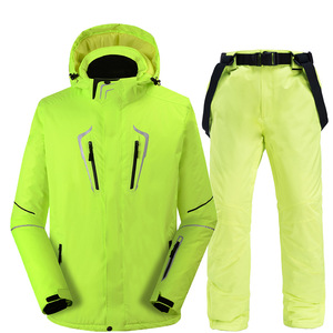 Venta al por mayor impermeable invierno frío a prueba de viento hombres de talla grande de alta calidad Venta caliente cálido grueso chaqueta de esquí pantalones de esquí traje de esquí - Product Image 3
