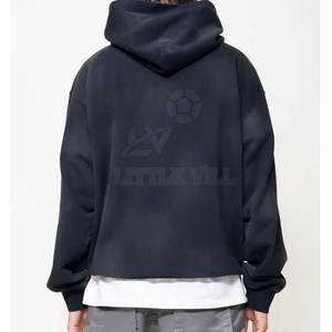 เสื้อมีฮู้ดผ้าฟลีซผ้าฝ้ายย้อมสีล้วนสำหรับผู้ชายเสื้อฮู้ดสำหรับฤดูหนาวแบบสตรีทแฟชั่นแบบกำหนดเอง100% ไล่แสงแดด - Product Image 4