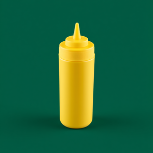 <b>SQUEEZE</b> Food Dispenser 360Ml Yellow Plastic <b>Bottle</b> For Condiments Storage - Product Image 3