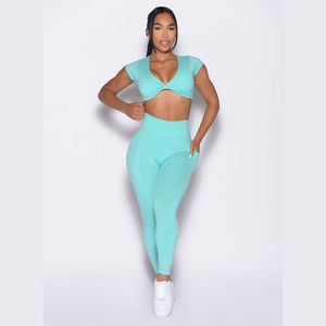 Leggings de yoga à taille élastique en gros Leggings pour femmes Leggings push-up Fitness Gym Sport Running Yoga Taille haute Service OEM - Product Image 6
