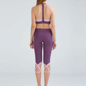 Conjunto de Yoga para Mujer con el Mejor Logotipo de Ropa Deportiva, Sujetador Deportivo Sexy y Leggings de Fitness, Diseño de Logotipo Frontal sin Costuras Popular para Mujer - Product Image 4