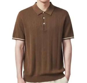 100% algodón hombres Polo camisetas para hombres media manga transpirable verano cuello camisa a granel hombres ropa - Product Image 1