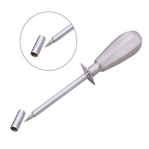 Trócar y Cánula con Mango de Acero Inoxidable para Control de Hinchazón en Ganado, Disponible en Todos los Tamaños, Instrumento Veterinario - Product Image 5