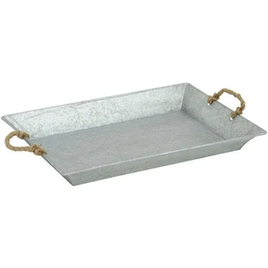 Bandeja de servicio decorativa galvanizada de diseño personalizado al por mayor última decoración del hogar para Bar fiesta boda decoración festiva - Product Image 6