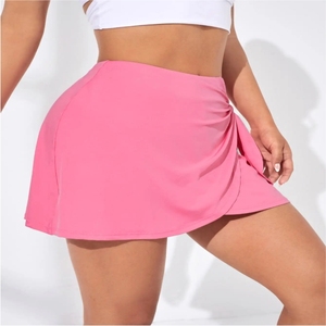Vêtements de sport personnalisés pour femmes, mini jupes de tennis grande taille avec poches, logo de golf en coton imprimé en plusieurs couleurs - Product Image 2